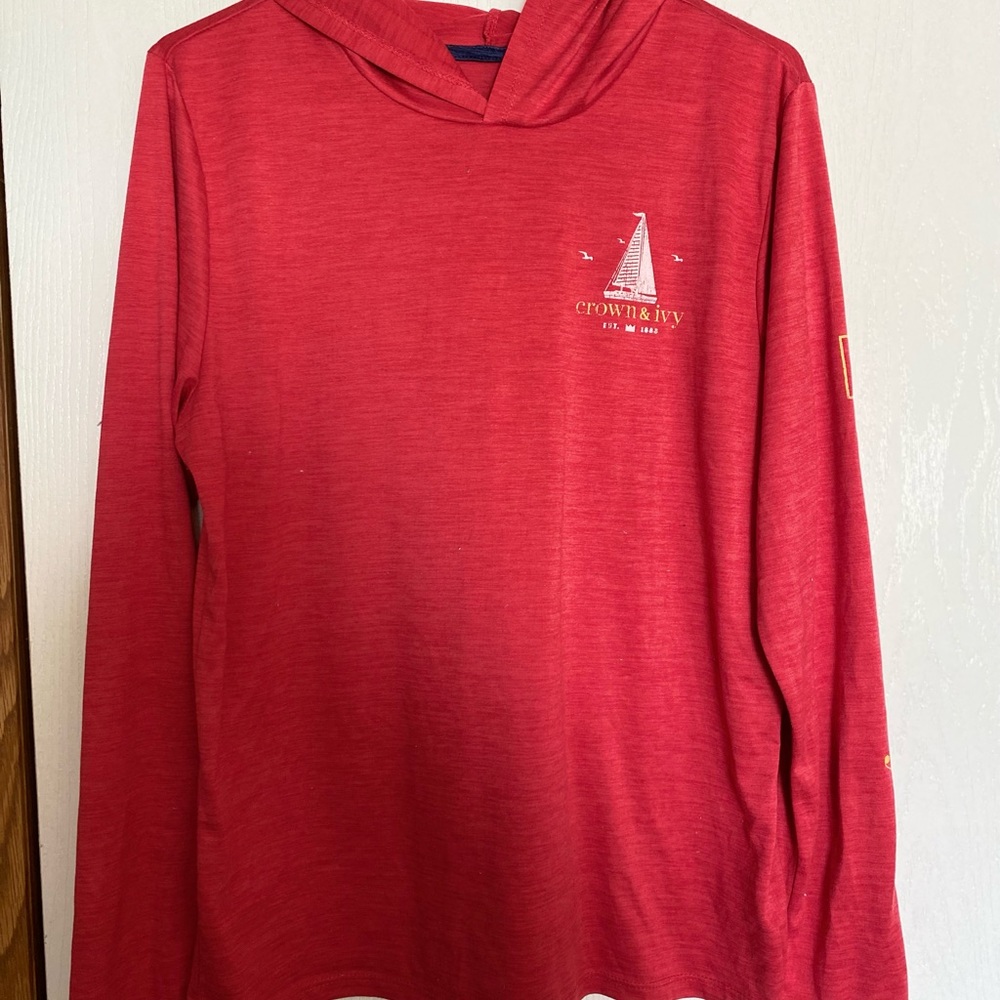 Mens Crown & Ivy drifit hoodie